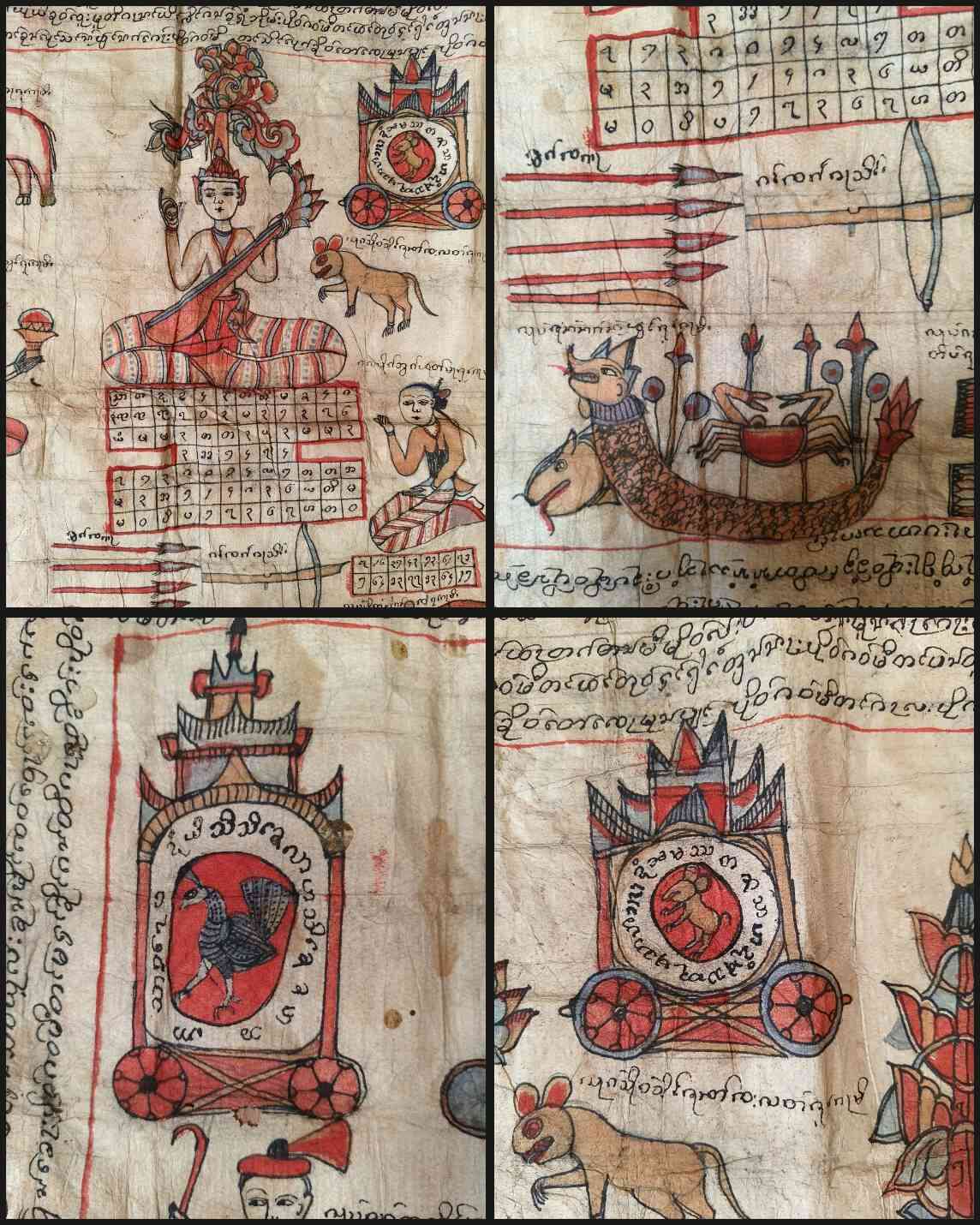 ยันต์เมตตาโบราณลงสีเก่า