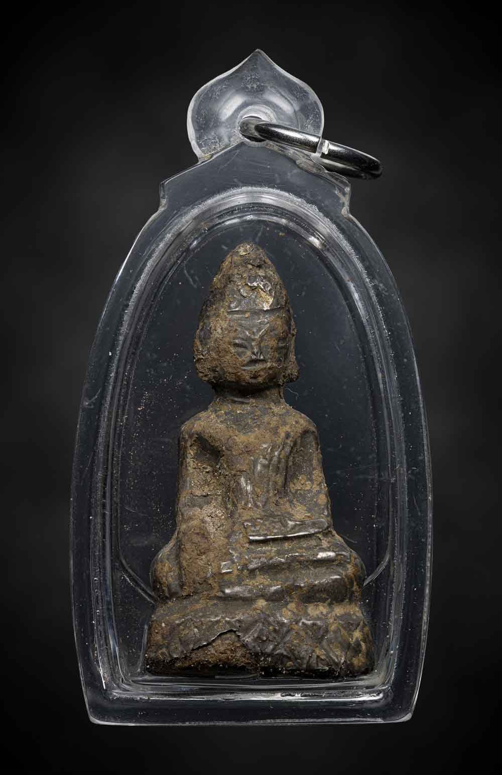 พระบุเงินโบราณห้อยคอ