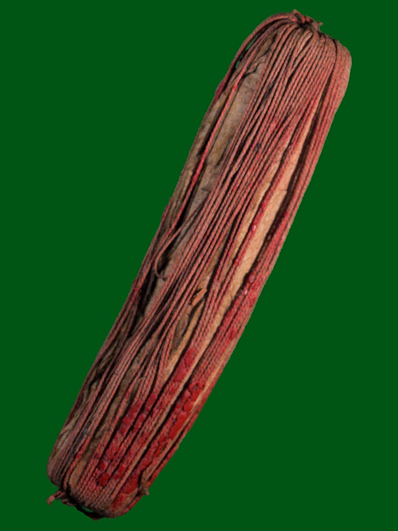 ตะกรุดกระดาษสา ลงชาด โบราณล้านนา