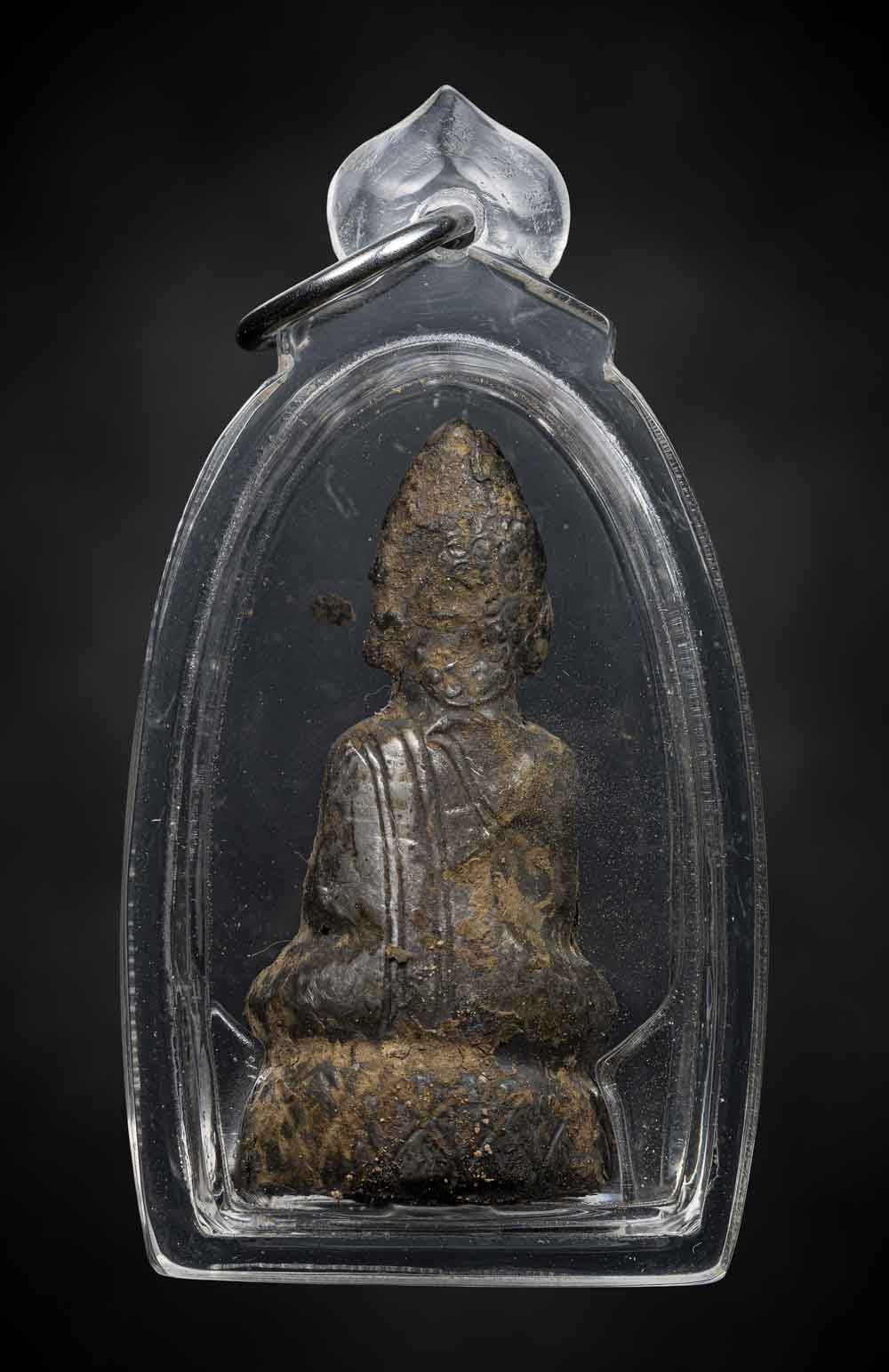 พระบุเงินโบราณห้อยคอ