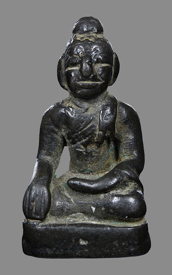 พระบูชาเชียงแสนสิงห์ 2 สัมฤทธิ์สนิมหยก2cm