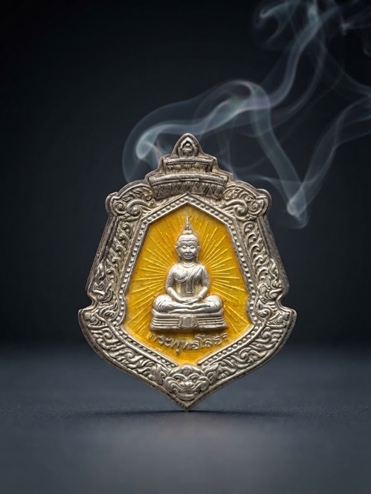 เหรียญพระพุทธโสธรพระประจำตระกูลเนื้อเงิน