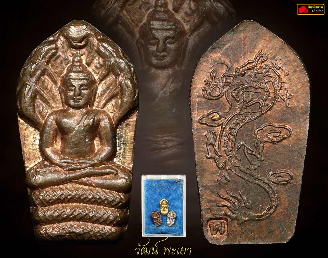 พระปรกใบมะขามหลังมังกร หลวงพ่อไพบูลย์ 