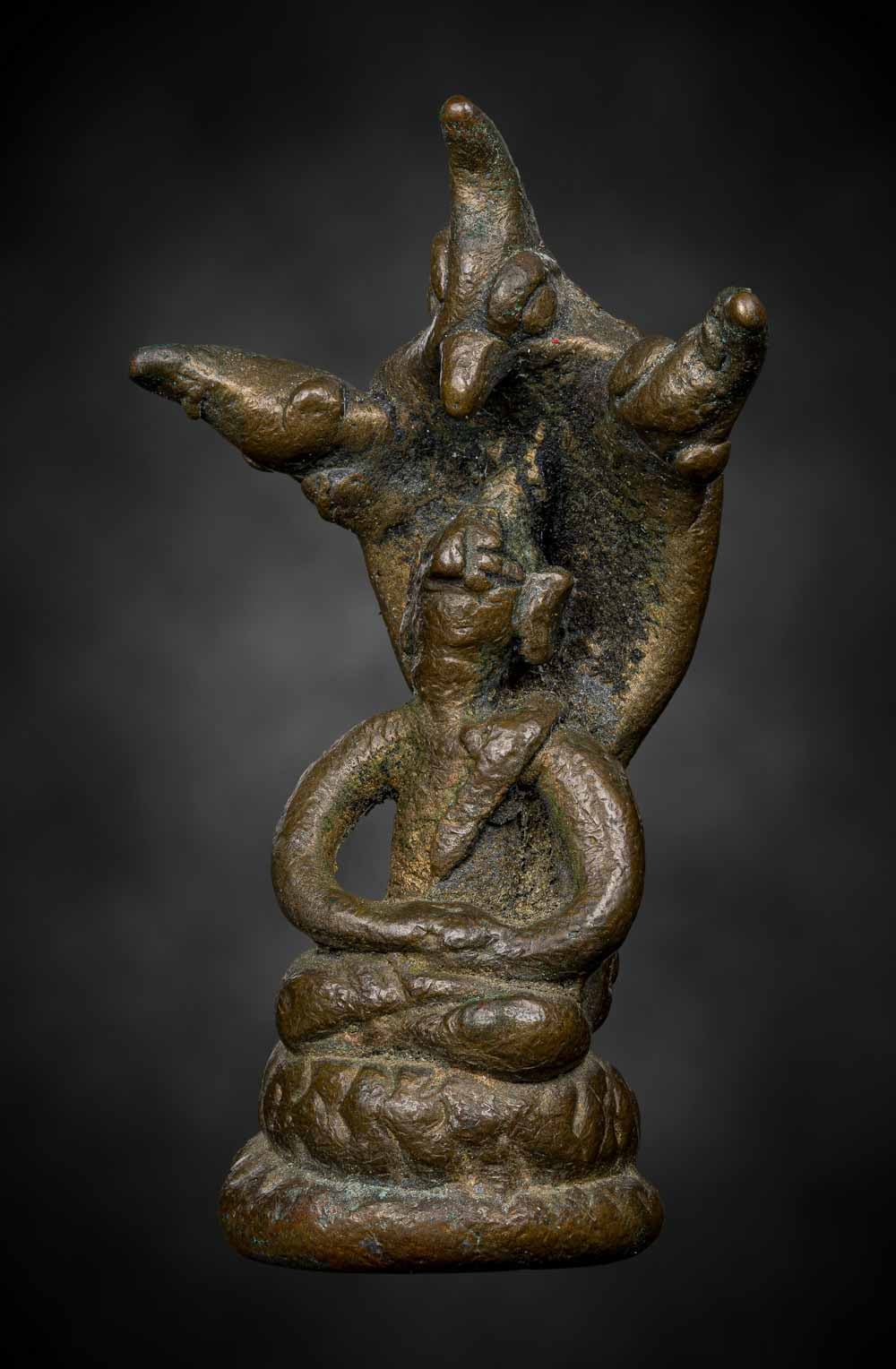 พระนาคปรกโบราณล้านนาขนาดห้อยคอ