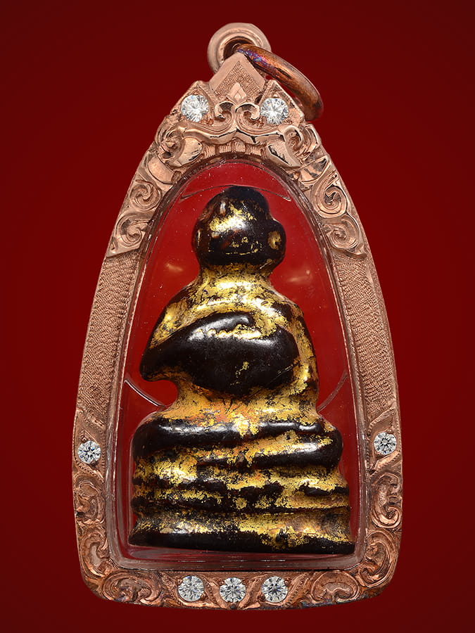 พระอุปคุต ลงรักปิดทองเก่า