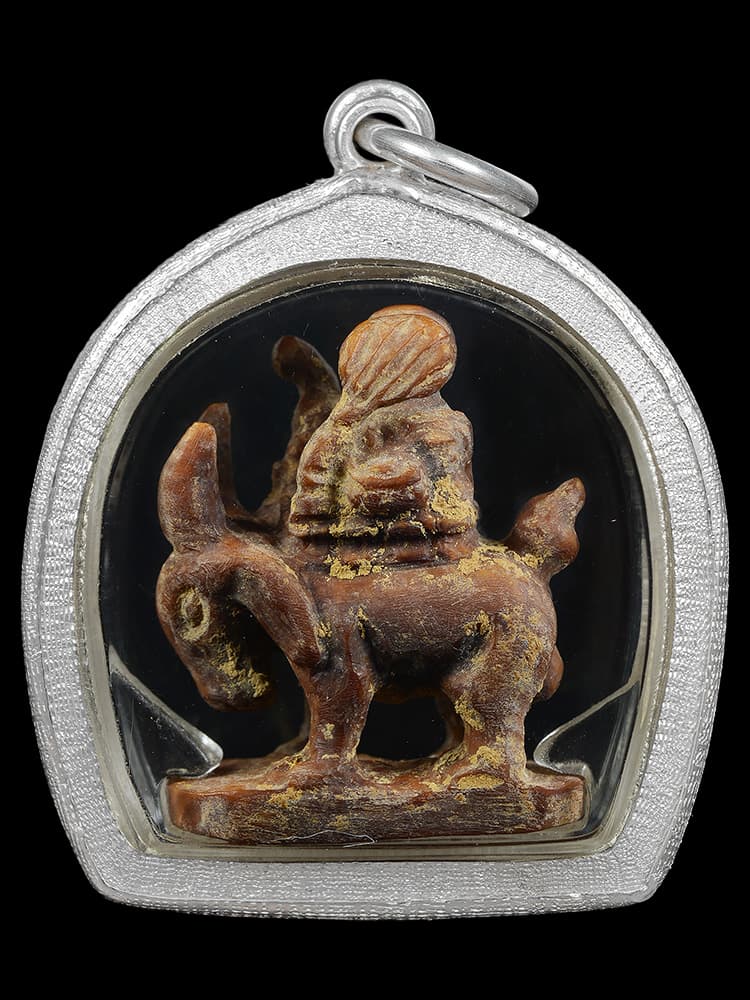 พระสิวลีขี่แพะงาแกะเก่าไทยใหญ่