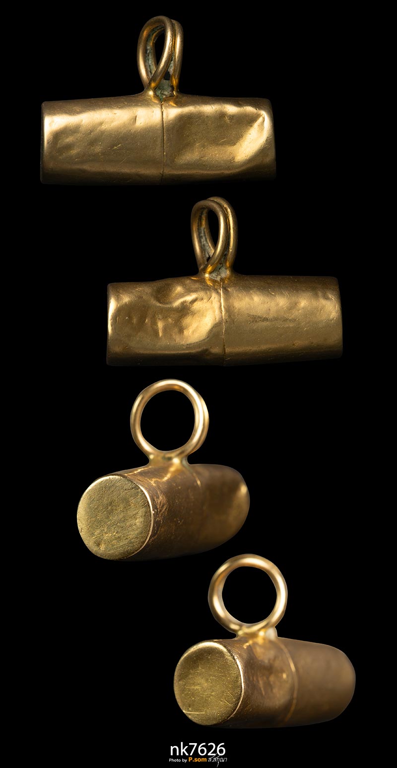 ตะกรุดนารายณ์แปลงรูป อ.นอง วัดทรายขาว จ.ปัตตานี เนื้อทองคํา