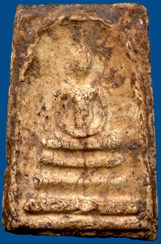 พระสมเด็จบางขุนพรหม พิมพ์ใหญ่ เนื้อแห้งคราบกรุแน่น