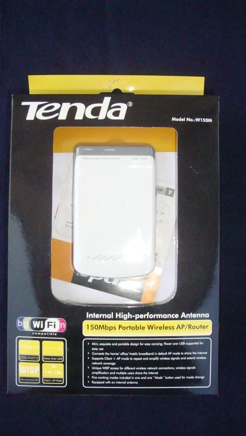Tenda W150M Wireless AP, Router ประกันเหลือประมาณ 4 เดือน อุปกรณ์ครบ
