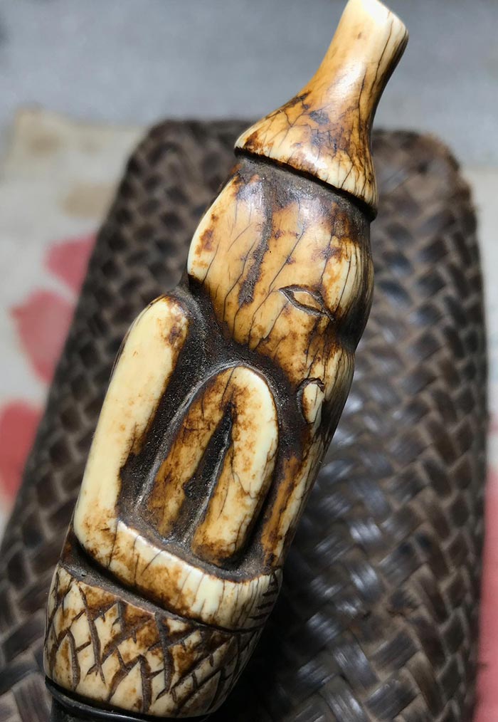 มีดตัดว่านด้ามงาแกะพระพิฆเนศสำนักเขาอ้อ