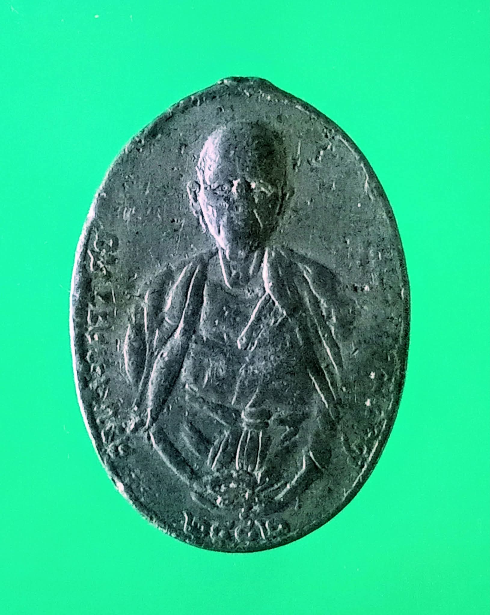 เหรียญครูบาเจ้าศรีวิชัย ปี 2482 เนื้อตะกั่ว (เคาะเดียวปิด