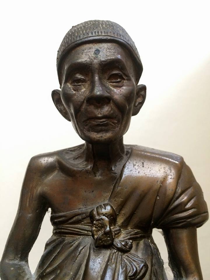 รูปหล่อครูบานันตา วัดทุ่งม่านใต้ หน้าแก่