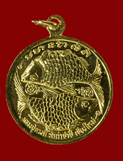  เหรียญปลาทองหลวงปู่ครูบาดวงดีวัดท่าจำปี อ.สันป่าตอง จ.เชียงใหม่