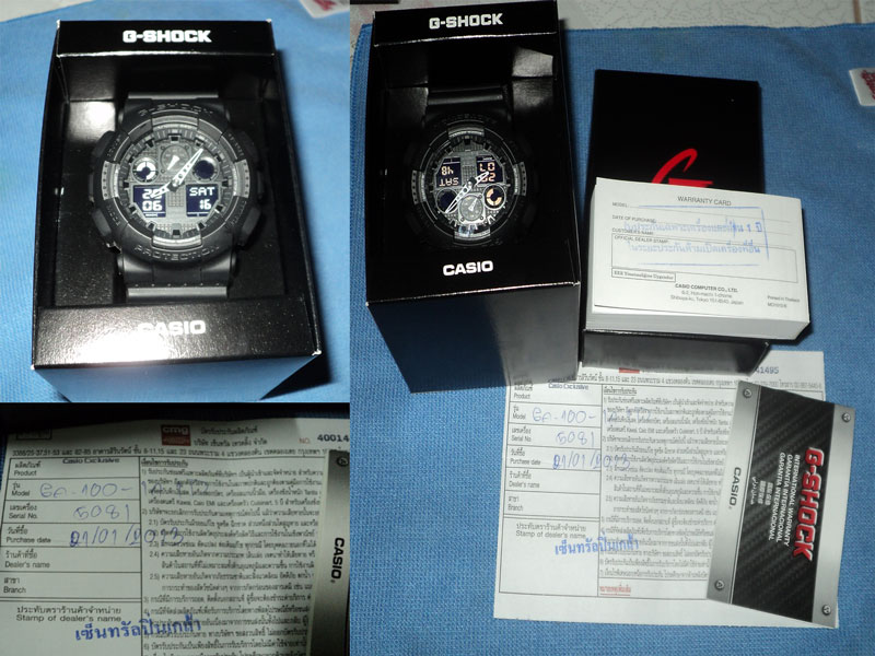 ขายมือสองCasio(คาสิโอ) G-SHOCK GA-100-1A1DR สภาพ97% ครับ