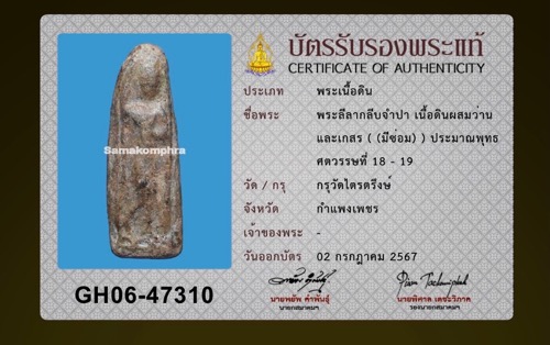เบญจภาคี ลีลากำแพงกลีบจำปา ใบ-บัตรสมาคมฯ