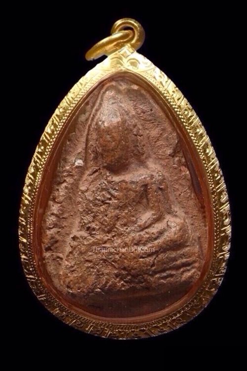 พระท่ามะปราง เลี่ยมทอง กรุสำปะซิว มีบัตร