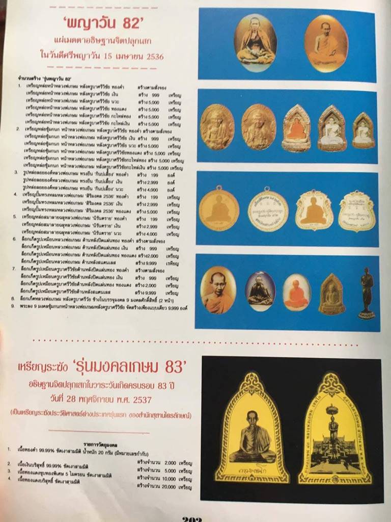 หลวงพ่อเกษม พญาวัน82 กะไหล่เงิน ปี36(3)