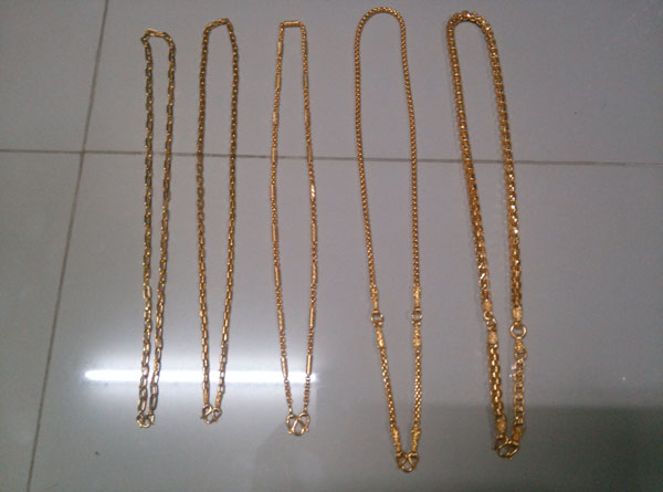 สร้อยคอชุบทองหนาพิเศษงานจิวเวลลลี่บนห้าง