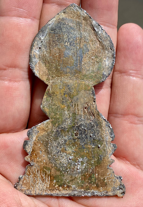 พระเชียงแสนปรกโพธิ์ สนิมแดง