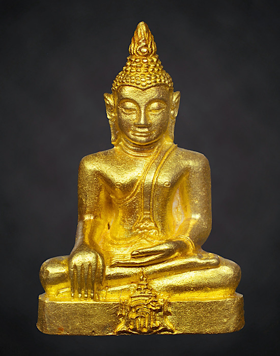 รูปหล่อพระเจ้าตนหลวง เนื้อทองคำ ปี2535