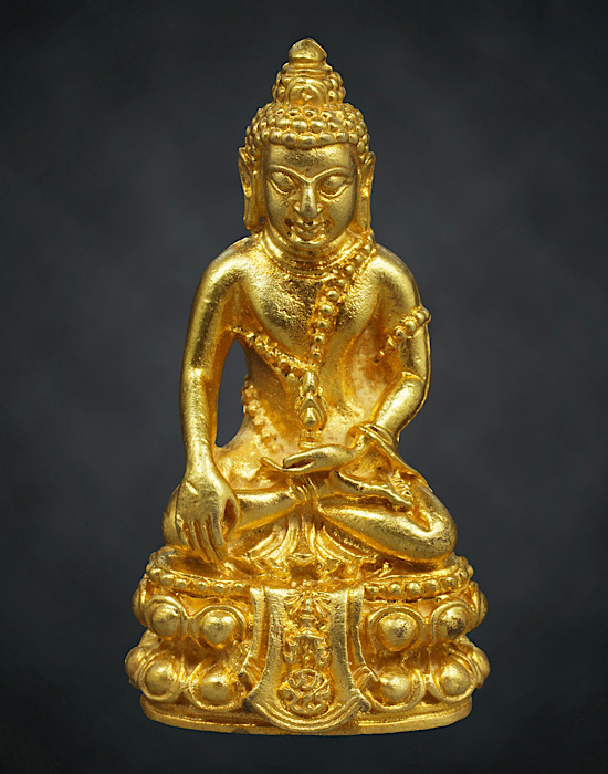 พระกริ่งคุ้มเกล้า (ศิรากาศ) เนื้อทองคำ