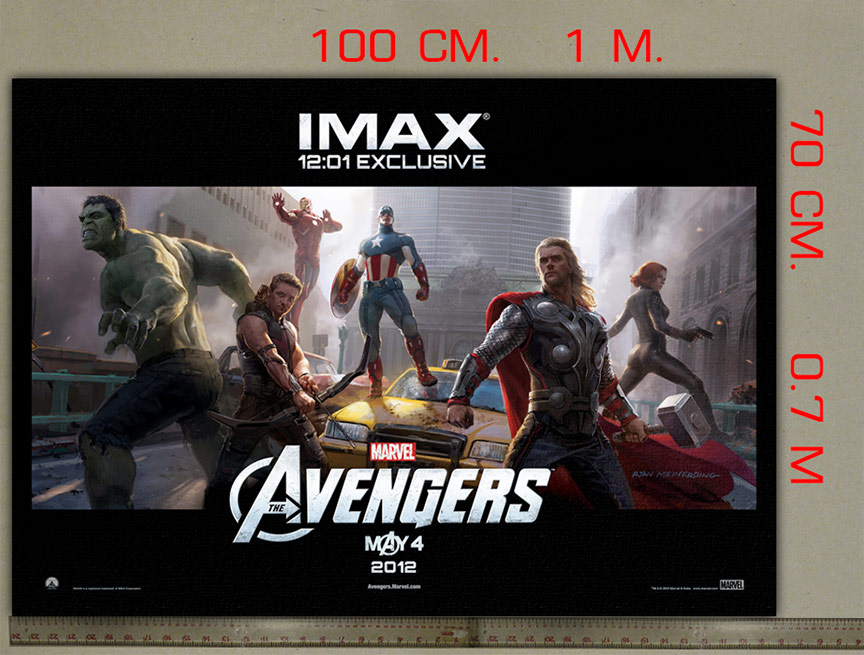 ภาพผ้าใบ(canvas) The Advengers ขนาดใหญ่ 1 เมตร
