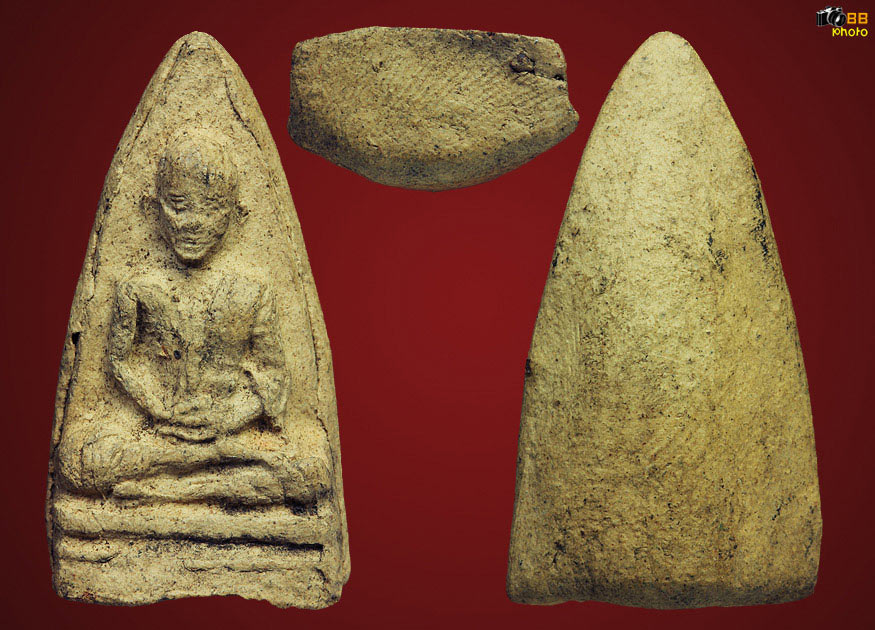 พระผงอัฐิหลังย่นครูบาเจ้าศรีวิไชยรุ่นแรก