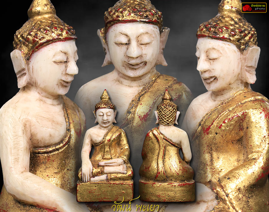 พระพุทธรูปงาแกะ  ล้านนาขนาดห้อยคอ  