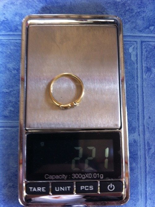 แหวนทอง ตอก 9ct   2100
