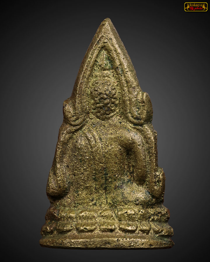 พระพุทธชินราชอินโดจีน พิมพ์ต้อบัวขีด ปี 2485 (มีโค็ต) สวยเดิม 