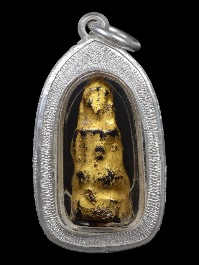 พระบัวเข็มไทยใหญ่เนื้อสมุก(ขนาดห้อยคอ)