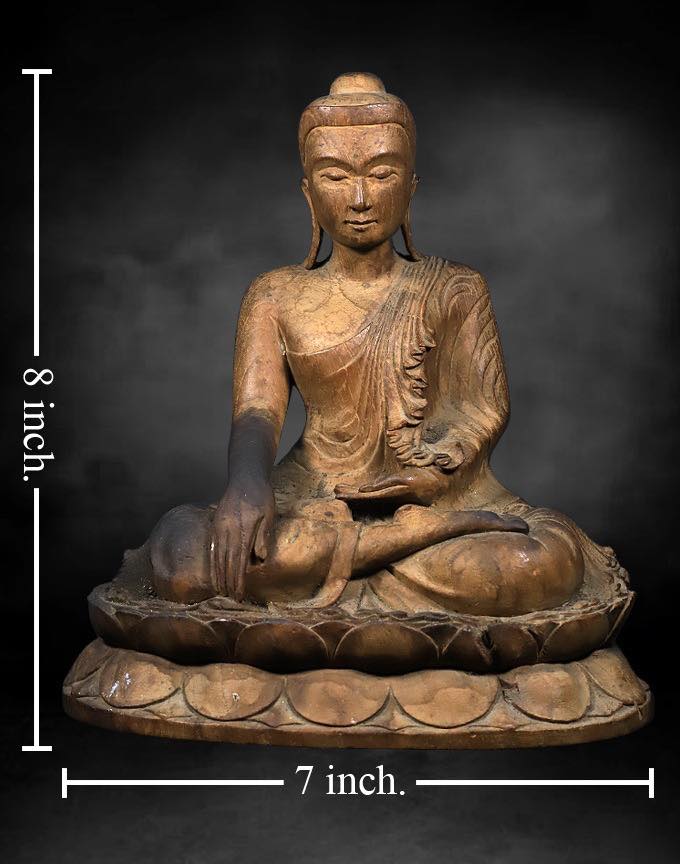 พระพุทธศิลปะมันฑะเลเนื้อไม้หอม