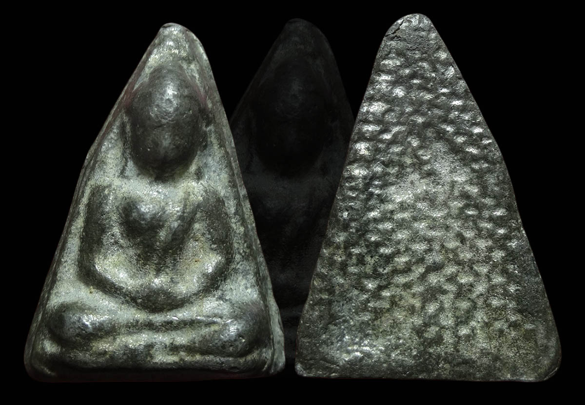 พระเชตุพนหน้าโหนก เนื้อชินเงิน สุโขทัย