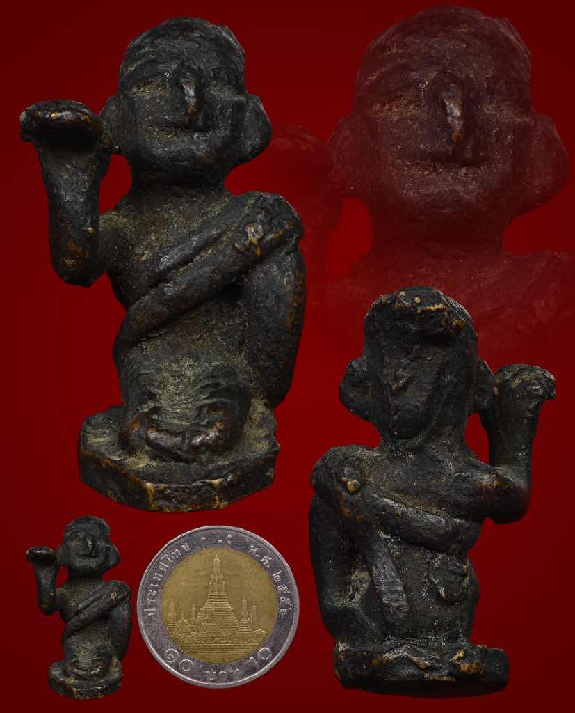 แม่นางกวัก เก่าโบราณ เนื้อสำริดหล่อเก่า