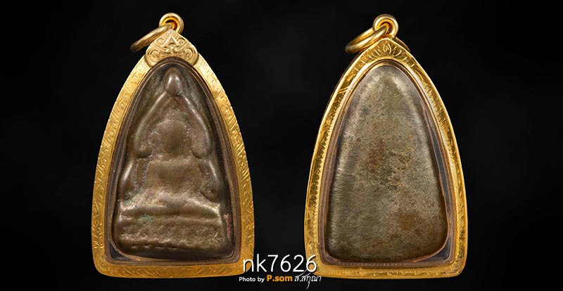 พระพุทธชินราช เนื้อเมฆสิทธิ์ พระครูลืม วัดอรุณราชวราราม 2459 มาพร้อมเลี่อมทอง