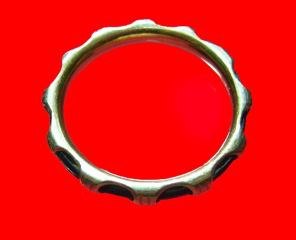 แหวนทองคำสอดหางช้าง ทองคำ 90% หนัก 1.7g. ขนาด 19mm. size L 