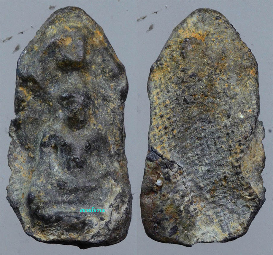 #17892 พระพิมพ์นาคปรก เนื้อชินเงิน