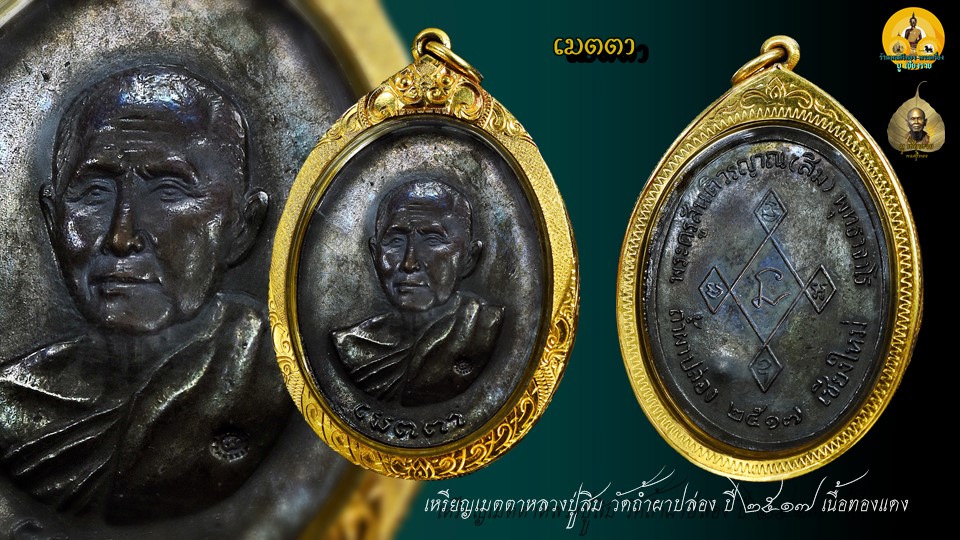 เหรียญเมตตา หลวงปู่สิม ปี17 ทองแดง