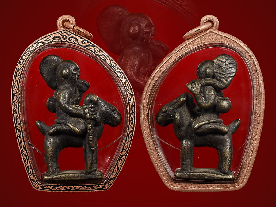 พระสิวลีขี่ม้าไทใหญ่(สำริด)