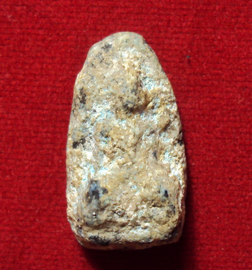 พระรอดเนื้อชิน หน้าเดียว หลังยันต์ กรุพะเยา