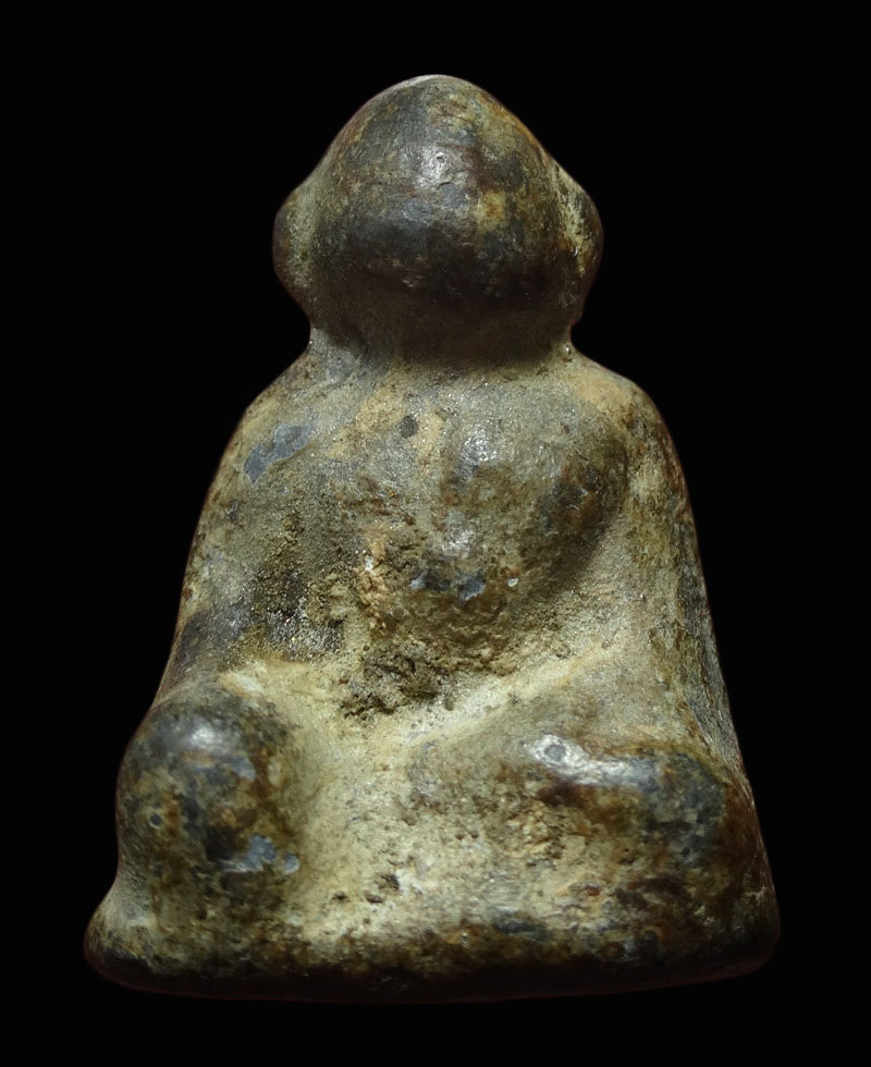 รูปหล่อโบราณเกจิอาจารย์ ตะกั่วสนิมแดง