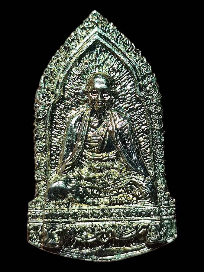 หลวงพ่อเกษม พญาวัน82 กะไหล่เงิน ปี36(4)