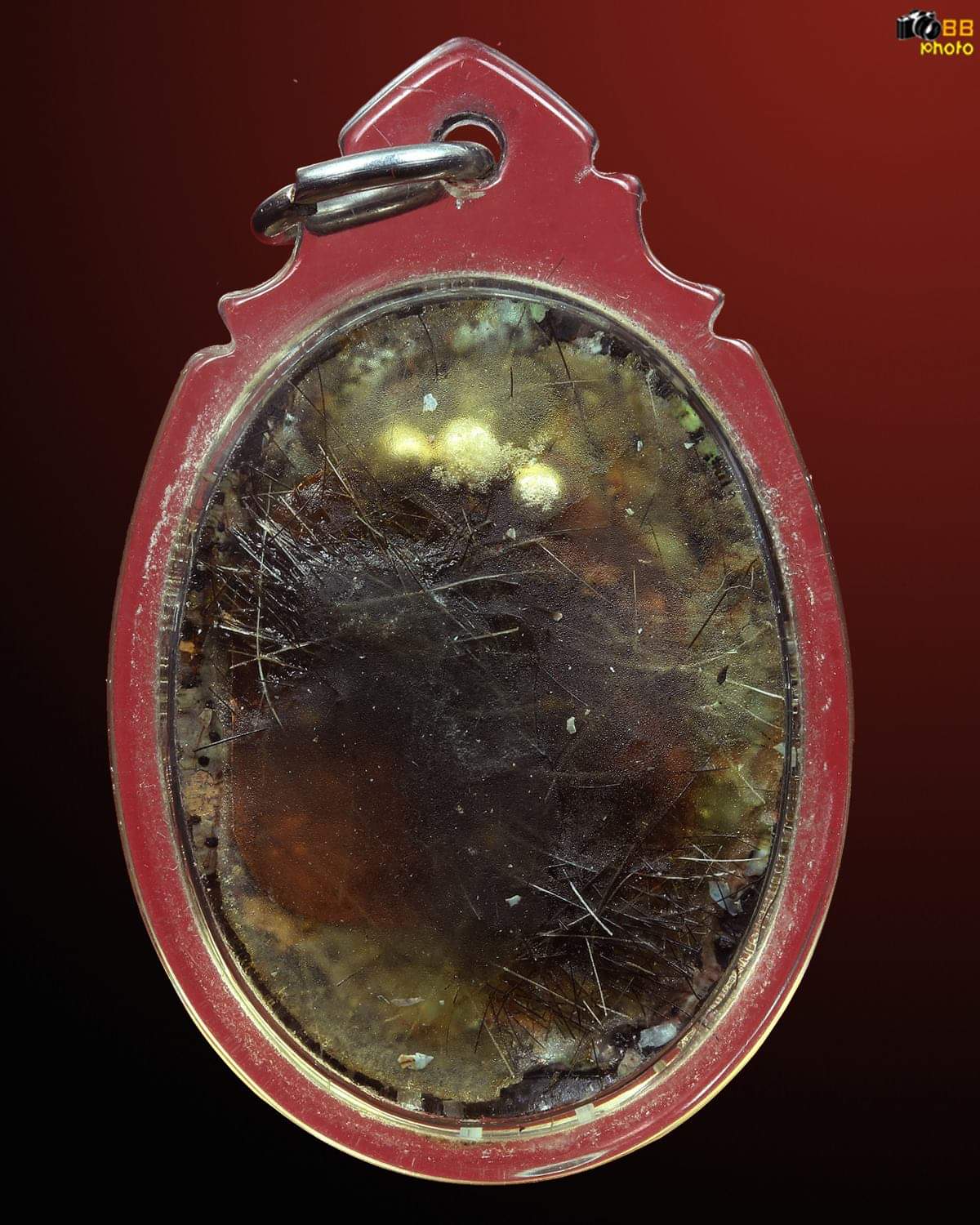 ล็อกเก็ตฉากทองครูบาตั๋น ม่อนปู่อินหลังเกศาแน่นๆ