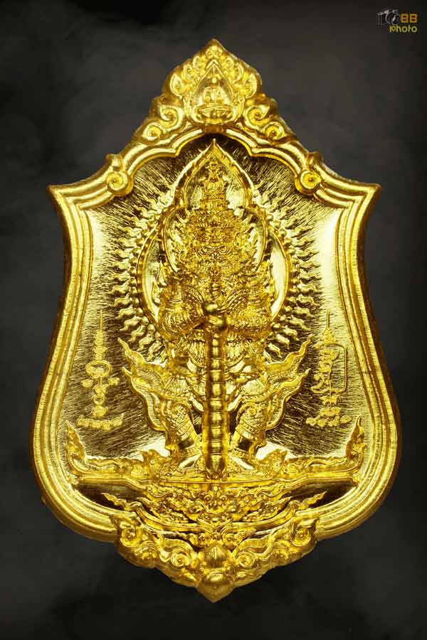 ท้าวเวสสุวรรณ ครูบาจันทร์ โชติโก รุ่น มหาเทพราชาโชค  เนื้อทองคํา 