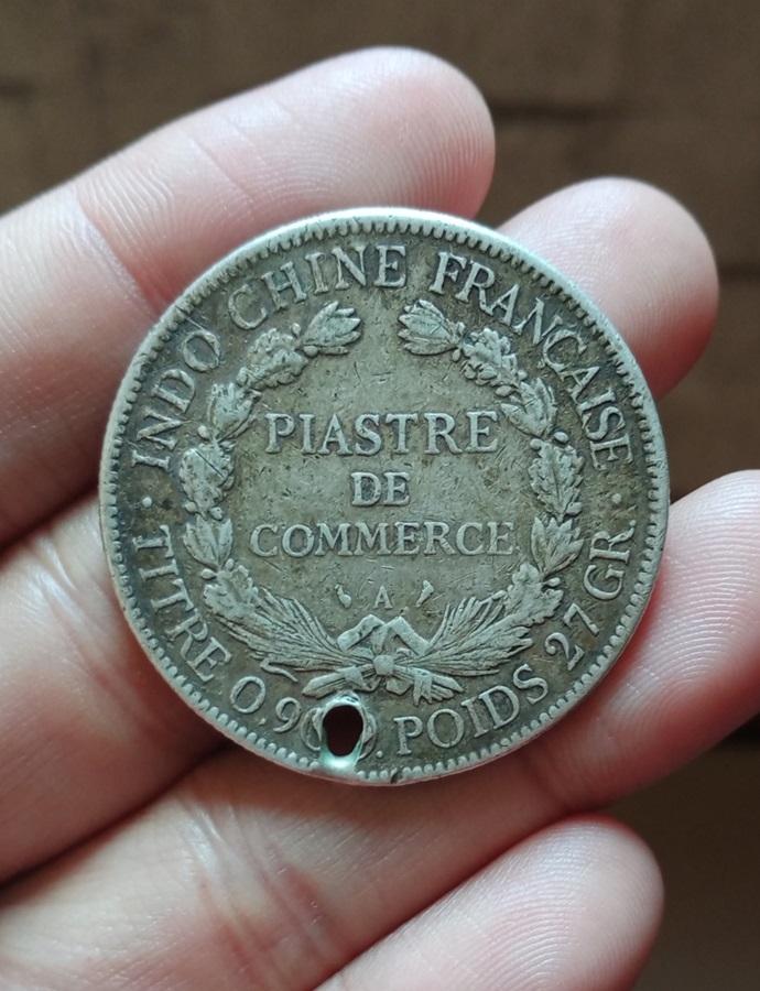 เหรียญหัวหนามอินโดจีน เนื้อเงิน ปี1908