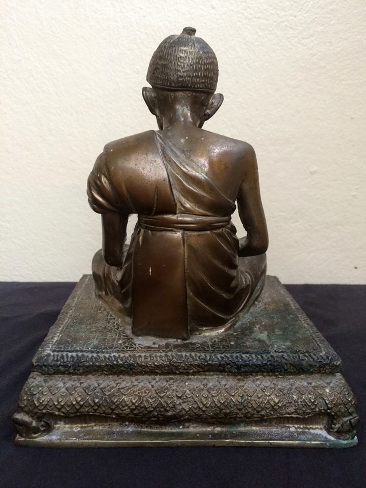 รูปหล่อครูบานันตา วัดทุ่งม่านใต้ หน้าแก่