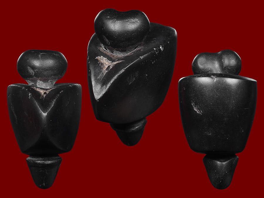 หินขำโป้งล้านนา  เนื้อดำดูด เก่าจัด