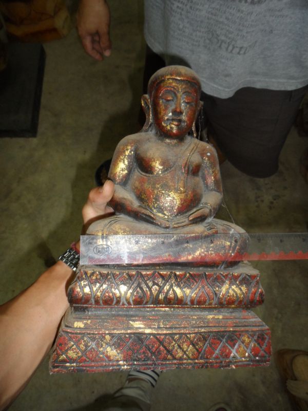 พระสังกัจจาย ไม้แกะมือ