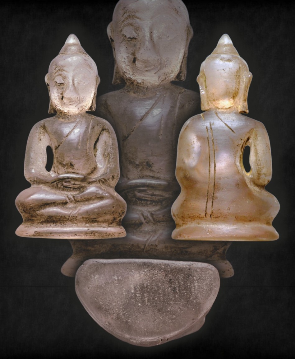 พระแก้วจุยเจีย กรุฮอด เนื้อใสสีชมพู