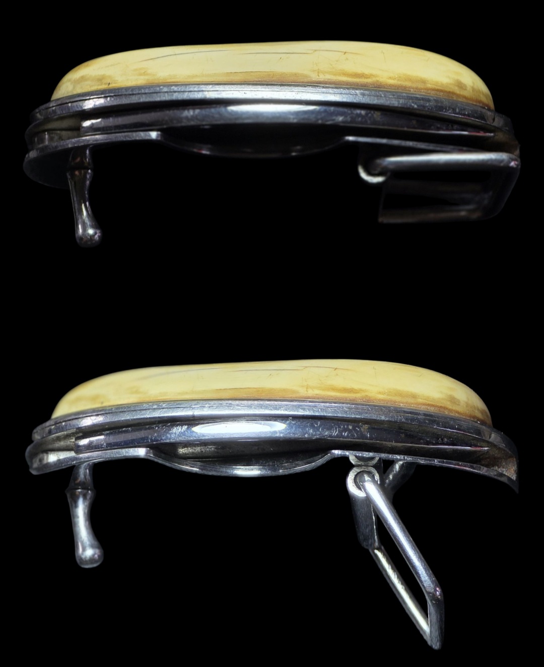 หัวเข็มขัด ซ่อนมีดพับ ประดับงาฯ 